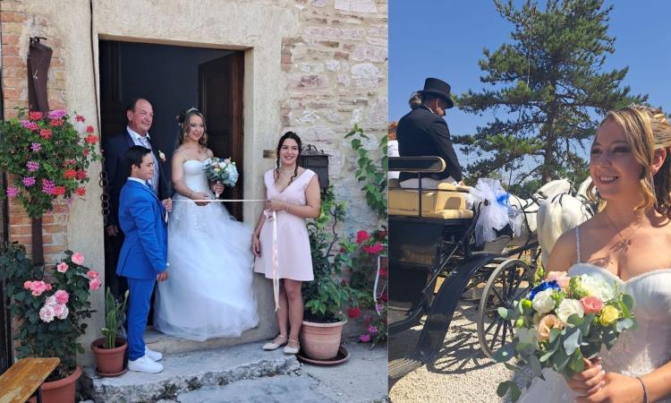Elisa Orpello, delegata Coldiretti Giovani Macerata, ha sposato Marco Rossolini: una cerimonia tra amore e tradizione