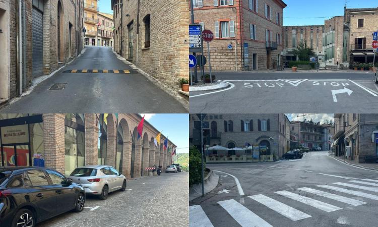 Sarnano, nuovi dossi e segnaletica orizzontale: scatta il nuovo piano viabilità