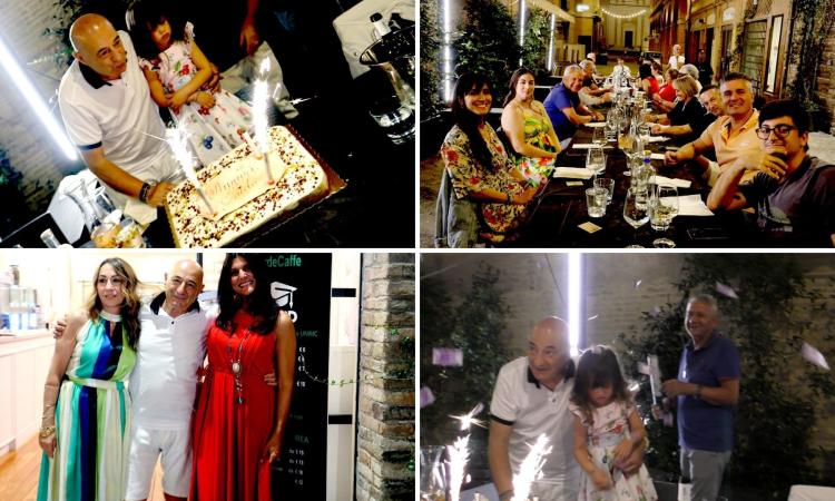 Macerata, una serata in stile “Dolce Vita” per festeggiare il compleanno del direttore Guido Picchio (FOTO)