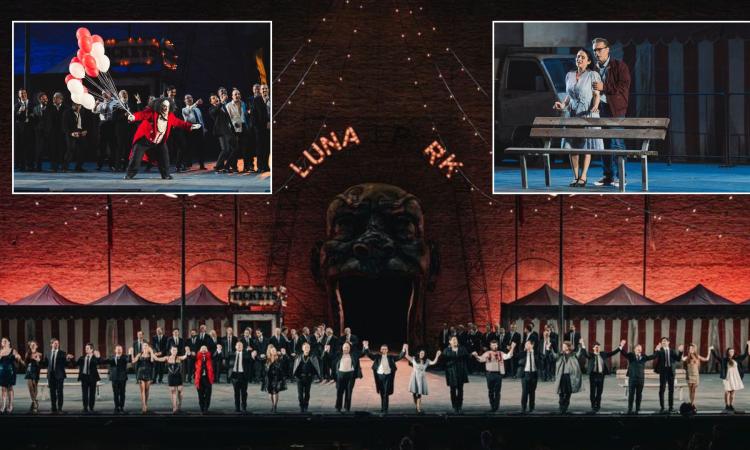 Sferisterio, il Rigoletto noir di nuovo in scena: tra pioggia, applausi e un cast rinnovato