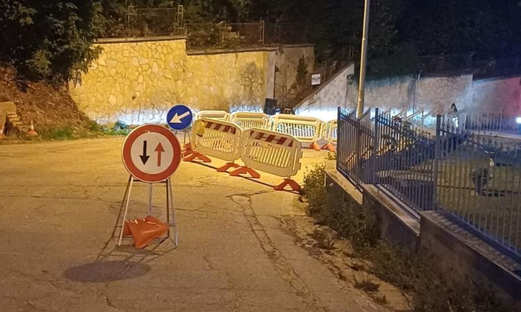 San Severino, via Madonna dei Lumi riaperta dopo i lavori alla rete fognaria
