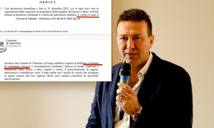 Tolentino, "Vietato vietare il campeggio": tende no, refusi sì nell'ordinanza anti-bivacchi