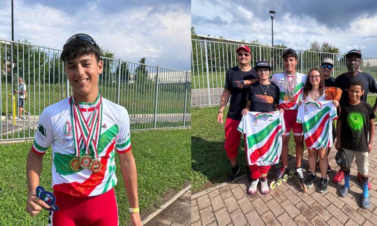 Macerata, cinque ori e due bronzi: l’anno super di Sante Pacioni nel pattinaggio corsa Macerata, cinque ori e due bronzi: l’anno super di Sante Pacioni nel pattinaggio corsa