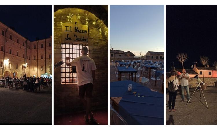 A Montecassiano la notte di San Lorenzo ha un sapore speciale: torna "Il borgo tra calici di stelle"