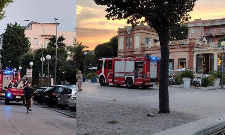 Civitanova, incendio in cucina al ristorante "Vitanova": intervengono i vigili del fuoco