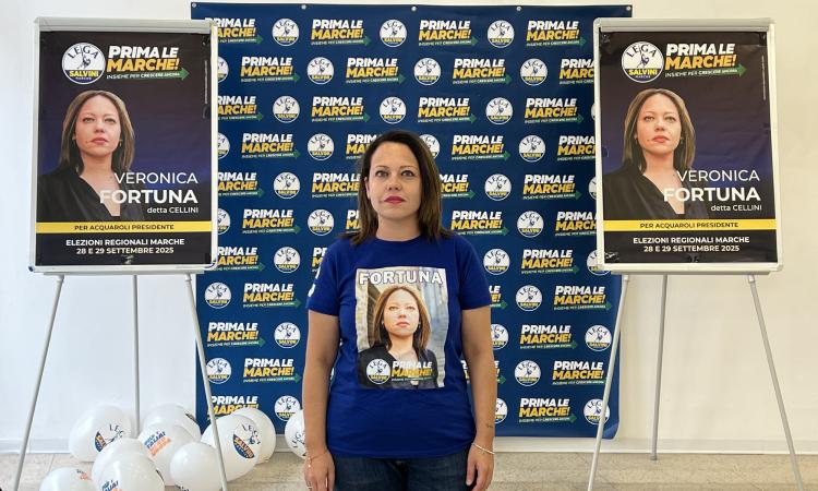 Civitanova, inaugurata la sede elettorale di Veronica Fortuna: correrà alle Regionali con la Lega
