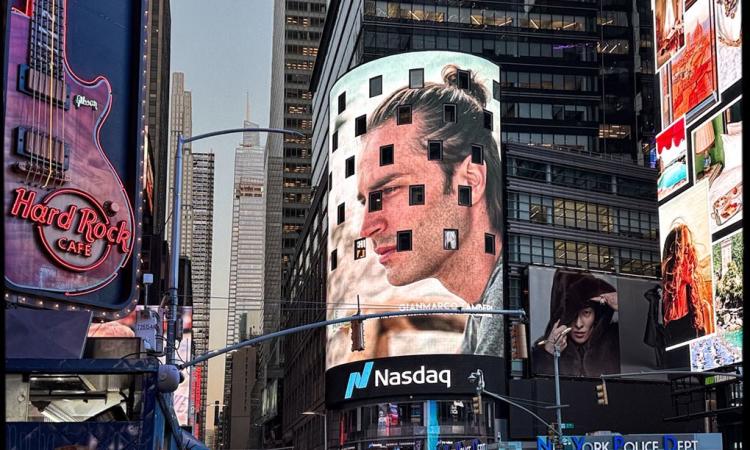 Le Marche protagoniste a Times Square: dalla torre Nasdaq la nuova campagna video con Tamberi
