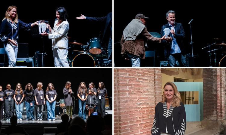 Ginesio Fest 2025, il borgo si conferma capitale del teatro: premiati Mariangela Granelli e Davide Enia