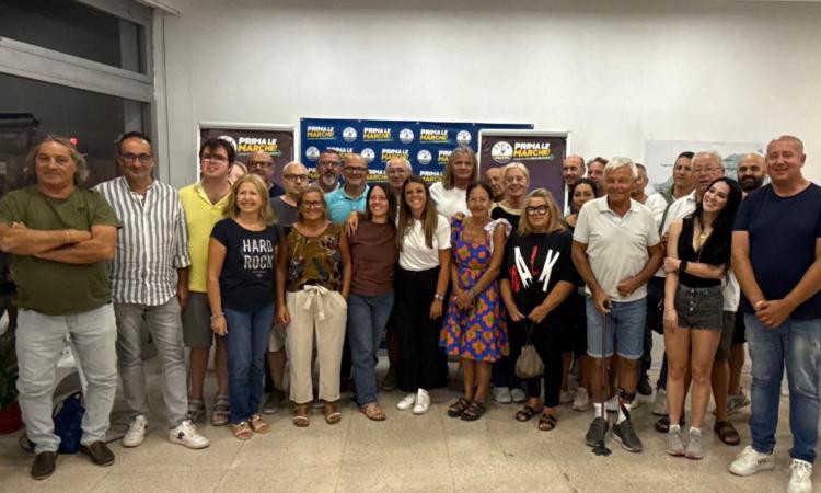 Civitanova, la parlamentare della Lega Montemagni in visita alla sede elettorale di Veronica Fortuna