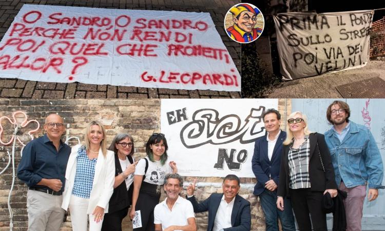"Prima il ponte sullo Stretto, poi via dei Velini", la lenzuolata non piace al sindaco: a Macerata è l'ora della censura