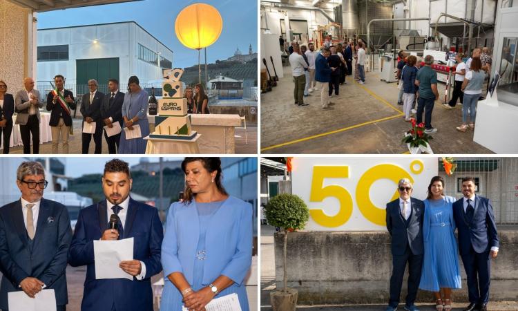 Un dolce extralarge, gadget e brindisi: grande festa per i 50 anni di Euro Espans