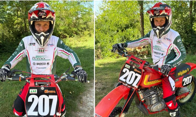 San Severino, Manlio Giachè campione italiano di motocross d'epoca: trionfo a Cremona