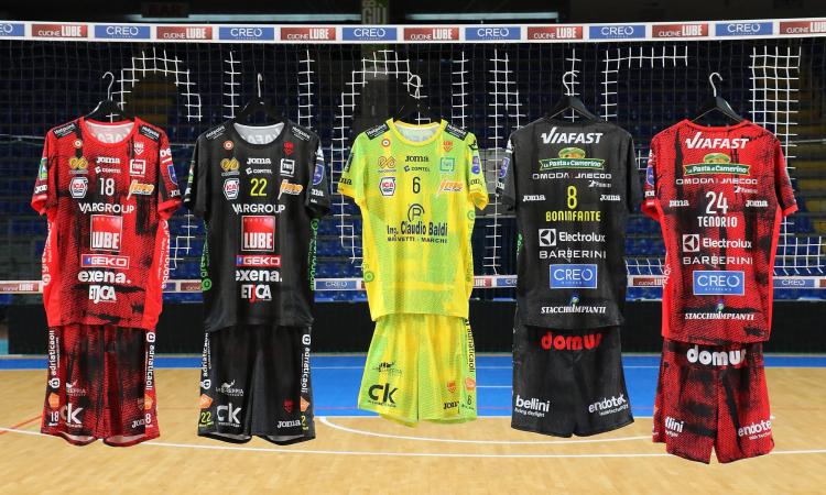 Cucine Lube Civitanova svela le nuove divise Joma per la stagione 2025/26: debutto contro Modena