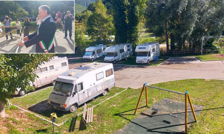 Serravalle inaugura la nuova area camper: "Un vero salto di qualità per il turismo"