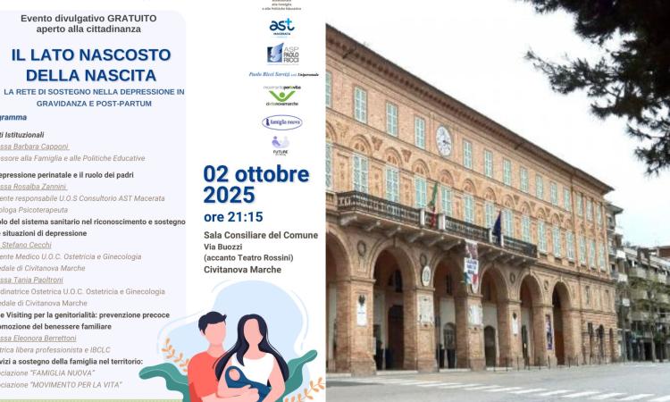 Civitanova, “Il lato nascosto della nascita”: un incontro su depressione in gravidanza e post-partum
