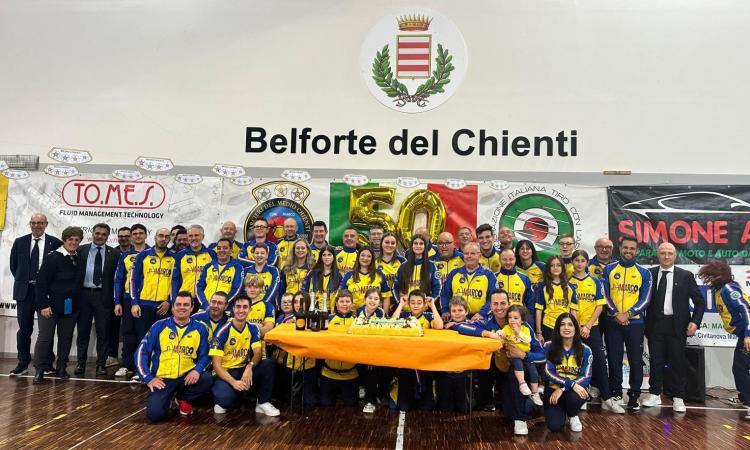 Festa per gli arcieri del Medio Chienti per il 50° titolo italiano