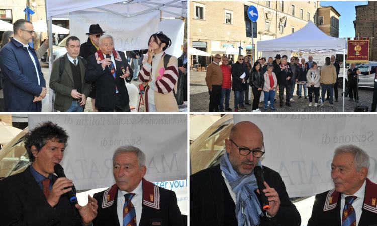 Macerata, giovani, sicurezza e cultura della legalità: l’incontro dell’Anps in piazza della Libertà