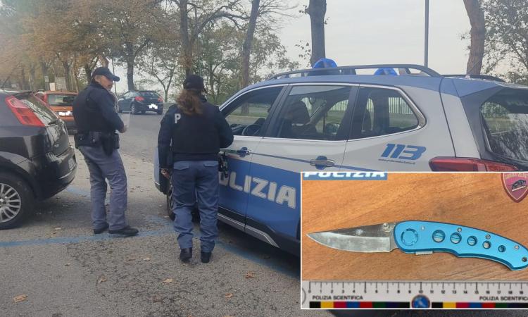Macerata, controlli dopo un diverbio tra giovani: 30enne trovato con coltello e hashish: denunciato