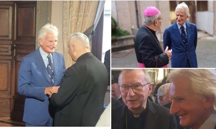 "Ambasciatori presso la Santa Sede", il maceratese Andrea Angeli premiato dal cardinale Parolin