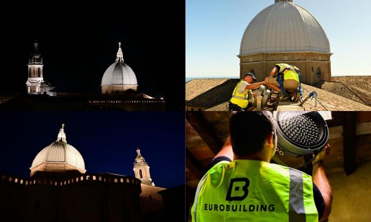 Eurobuilding illumina il Santuario di Loreto: "Un omaggio alla bellezza e alla spiritualità"