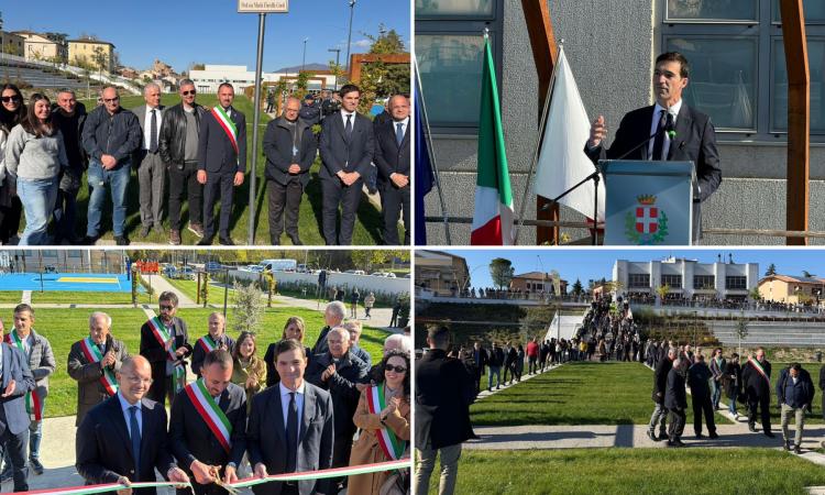 Matelica inaugura il nuovo parco urbano dedicato a Maria Fiorella Conti