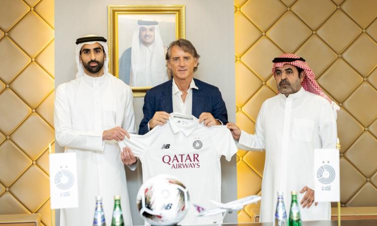 Roberto Mancini riparte dall’Al-Sadd: il tecnico jesino guadagnerà 27mila euro al giorno