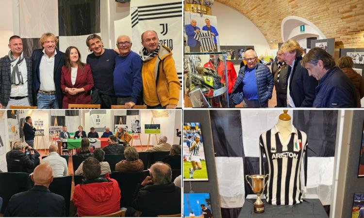 Juventus Club Treia in festa per i suoi 15 anni: Bonini e Bonetti visitano la mostra su Scirea