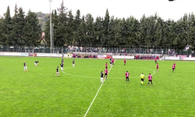 Eccellenza, il Tolentino strappa un meritato pareggio nel recupero: fermata la capolista Montecchio