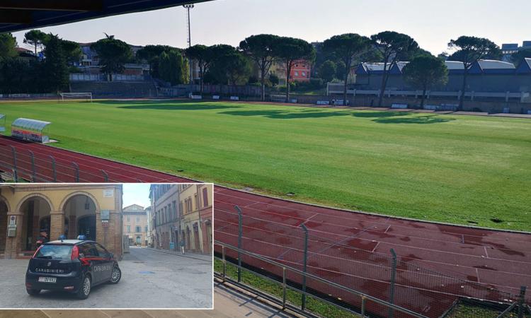 Controlli dei Carabinieri prima di Tolentino-Fermana: segnalato tifoso trovato con hashish Controlli dei Carabinieri prima di Tolentino-Fermana: segnalato tifoso trovato con hashish