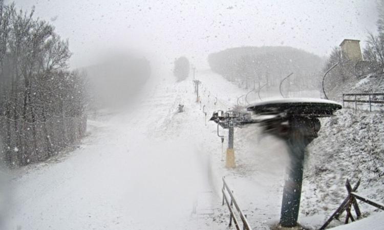 "Previsti altri 30-40 cm di neve, piste aperte da sabato": Bolognola si prepara a un altro weekend sugli sci