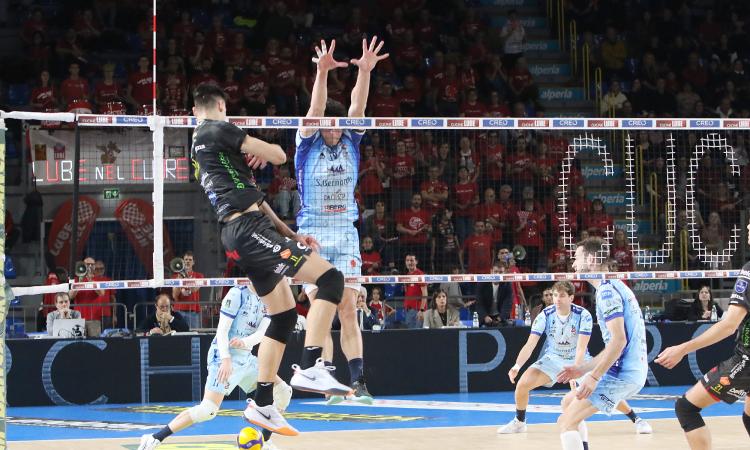 La Lube gioca con il cuore, la pratica Cuneo è archiviata in tre set