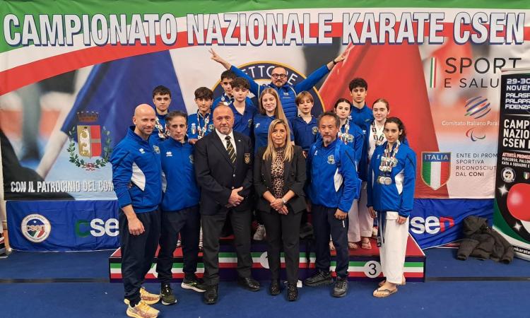 Dojo Kyu Shin Karate-Tarulli da record: 27 medaglie ai Campionati nazionali Csen