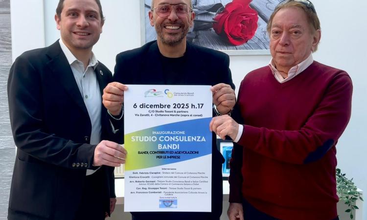 Nuovo Studio Consulenza Bandi inaugurato a Civitanova: servizi per imprese, start-up e finanziamenti Nuovo Studio Consulenza Bandi inaugurato a Civitanova: servizi per imprese, start-up e finanziamenti