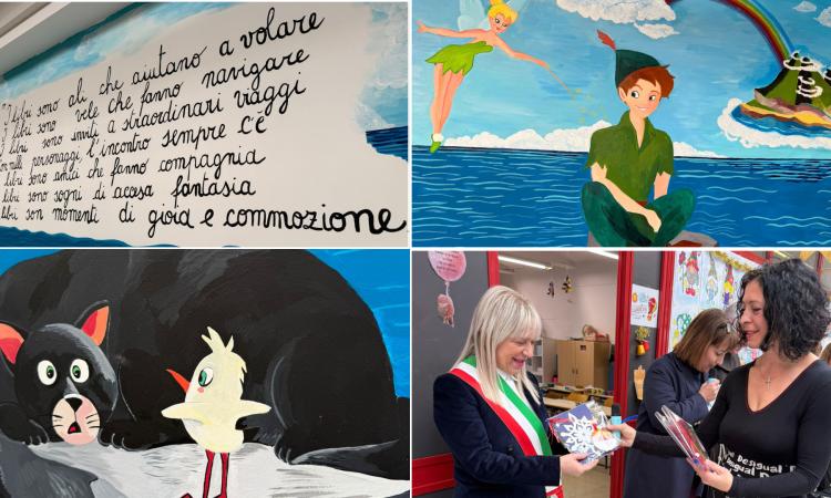 San Severino, la scuola di Cesolo si colora di magia: inaugurati i nuovi murales