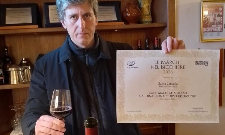 Santa Cassella premiata: il Cardinal Bonaccorso Riserva unico rosso maceratese nella guida 2026 Santa Cassella premiata: il Cardinal Bonaccorso Riserva unico rosso maceratese nella guida 2026