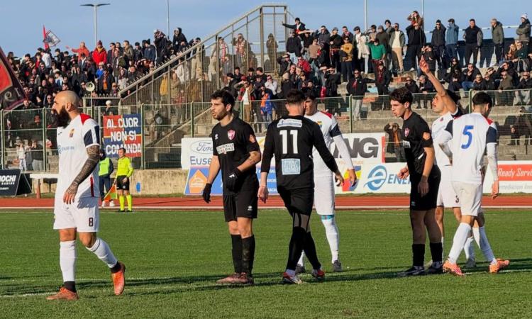 Civitanovese-Tolentino, Marinelli: "Subito un solo tiro in porta". Passarini: "Vittoria fondamentale"