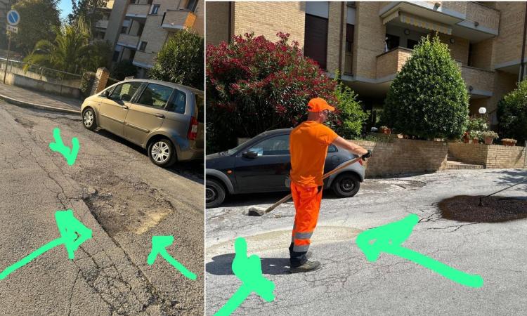 Macerata, cade in una buca e fa causa al Comune: "Dieci mesi di silenzio, ora chiederò i danni"