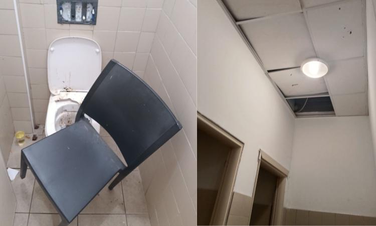 Camerino, nuovo raid ai bagni del Sottocorte: trovati rifiuti nei wc, vetri di bottiglie e porte scardinate (FOTO) Camerino, nuovo raid ai bagni del Sottocorte: trovati rifiuti nei wc, vetri di bottiglie e porte scardinate (FOTO)