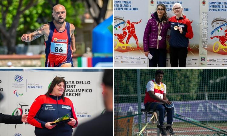 Anthropos Civitanova pigliatutto ad Ancona: otto campioni italiani e pioggia di record