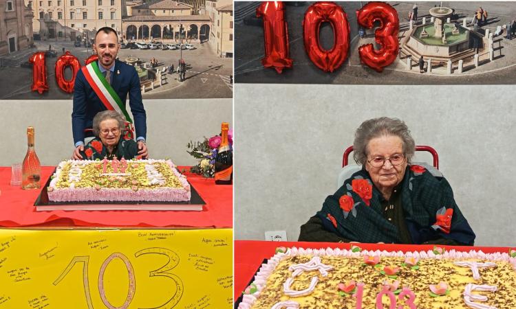 Matelica in festa per nonna Terza: lo speciale traguardo dei 103 anni Matelica in festa per nonna Terza: lo speciale traguardo dei 103 anni