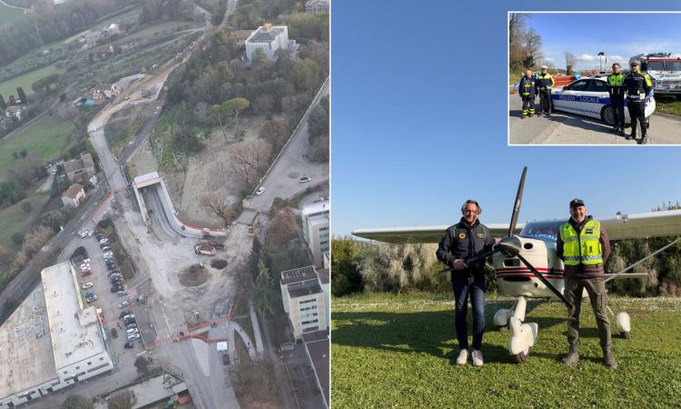 Macerata, chiusura via Roma: scatta il controllo aereo del traffico per limitare i disagi Macerata, chiusura via Roma: scatta il controllo aereo del traffico per limitare i disagi