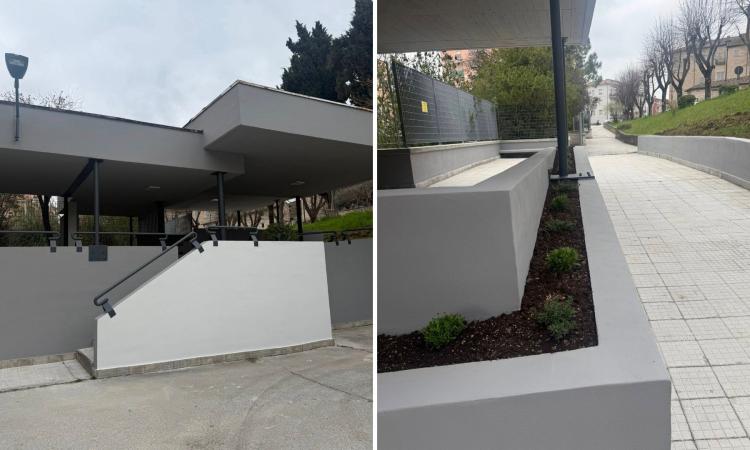 San Severino, nuovo look per l'ingresso della "Tacchi Venturi": conclusi i lavori di restyling San Severino, nuovo look per l'ingresso della "Tacchi Venturi": conclusi i lavori di restyling