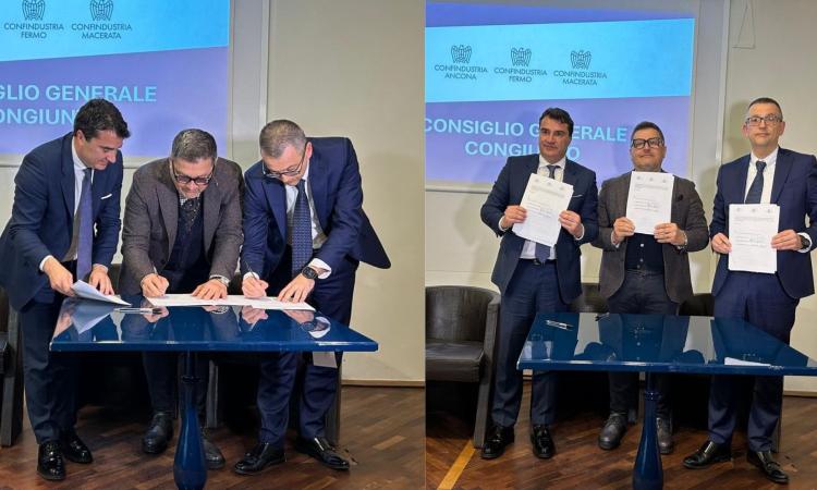 Confindustria, svolta storica: Ancona, Fermo e Macerata si uniscono per sfidare il mercato globale Confindustria, svolta storica: Ancona, Fermo e Macerata si uniscono per sfidare il mercato globale