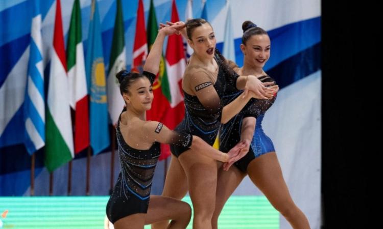 Le atlete della Ginnastica Macerata brillano in Portogallo con l’Italia