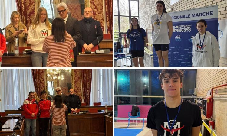 Centro Nuoto Macerata, pioggia di medaglie e premi: il club biancorosso punta dritto all'estate