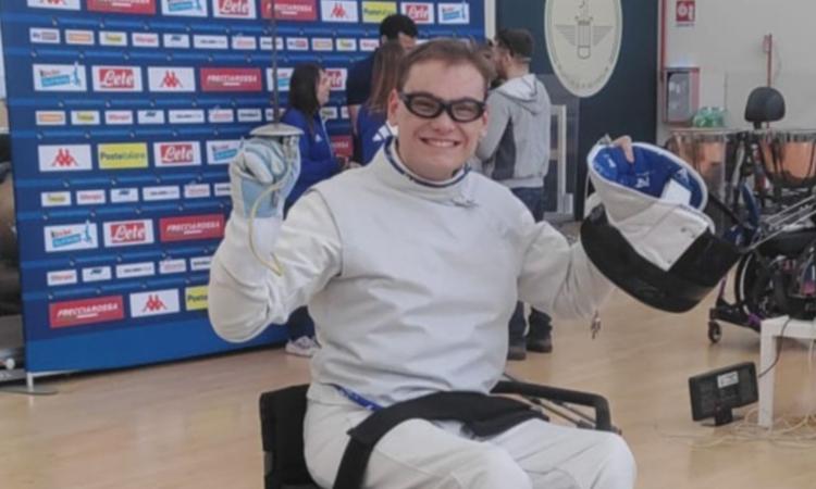 Esordio promettente per Alex Chiacchera: undicesimo posto nella scherma paralimpica