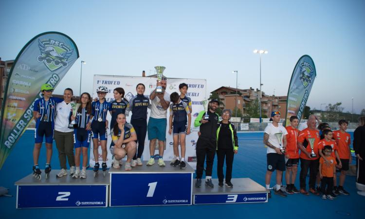 Pattinaggio corsa, l'Apd juvenilia brilla al Trofeo città di Pollenza: pioggia di podi e secondo posto generale
