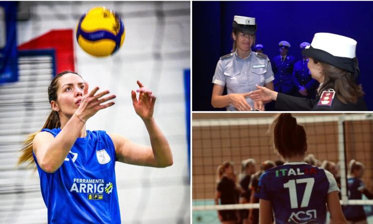 Dalla divisa alla maglia azzurra di volley: l’agente Samantha Compagnucci vola ai Mondiali