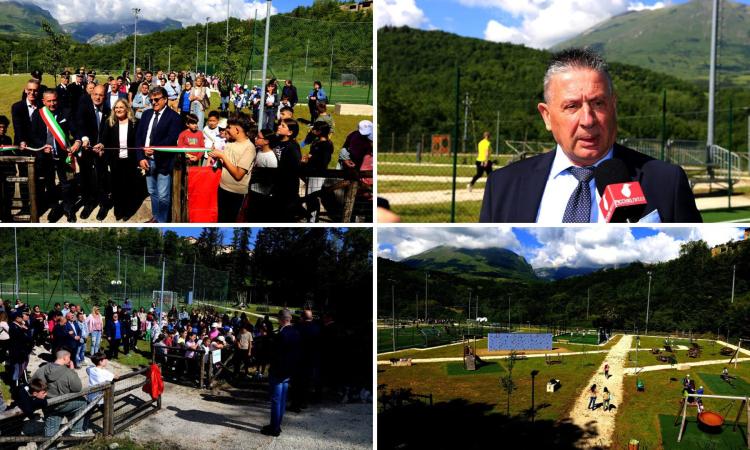Montefortino inaugura lo “Smart & Community Park”: area sportiva e spazio per famiglie ai piedi dei Sibillini (VIDEO e FOTO)