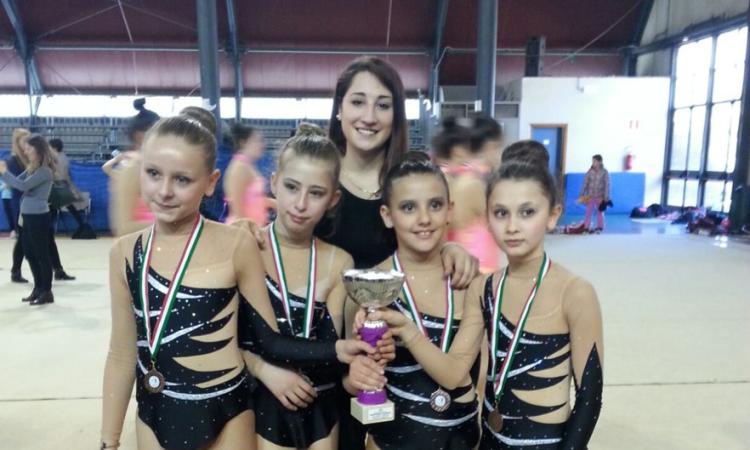 Ginnastica ritmica: ottimi risultati per la Promosport Camerino a Spoleto